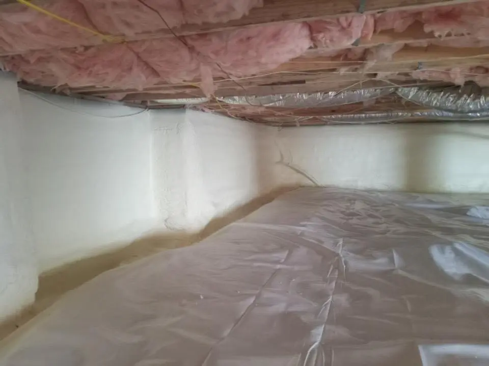 Crawl space encapsulation with closed-cell spray foam for Roof Maintenance in Mechanicville